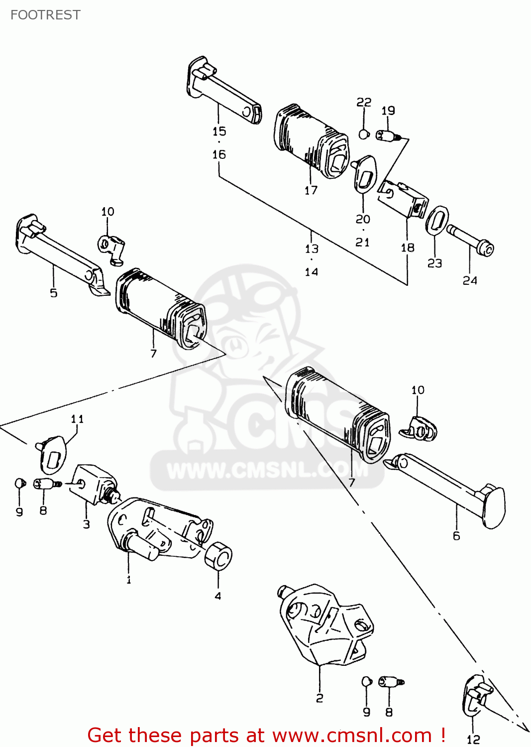 FOOTREST LS650P 2000 (Y) (E01)