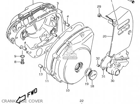 CRANKCASE COVER - LS650P 2000 (Y) (E01)