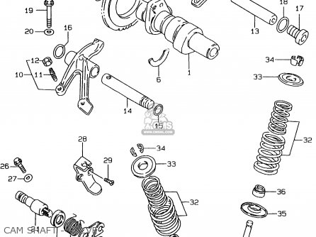 CAM SHAFT - VALVE - LS650P 2000 (Y) (E01)