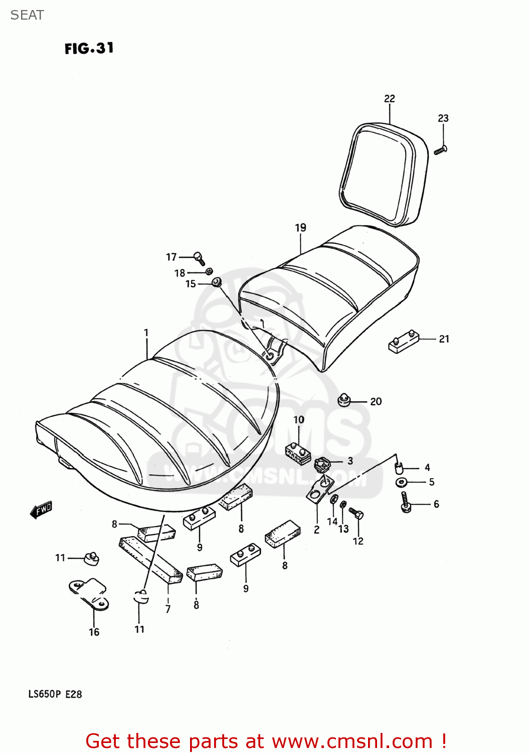 SEAT LS650P SAVAGE 1986 (G) USA (E03)