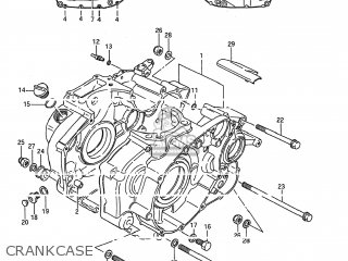 CRANKCASE - LS650P SAVAGE 1986 (G) USA (E03)