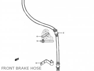 FRONT BRAKE HOSE - LS650P SAVAGE 1986 (G) USA (E03)