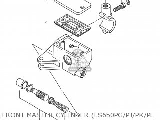 FRONT MASTER CYLINDER (LS650PG/PJ/PK/PL - LS650P SAVAGE 1986 (G) USA (E03)