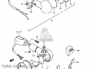 TURN SIGNAL LAMP - LS650P SAVAGE 1986 (G) USA (E03)