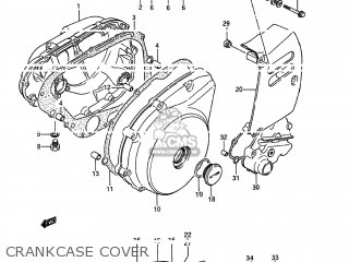 CRANKCASE COVER - LS650P SAVAGE 1987 (H) USA (E03)