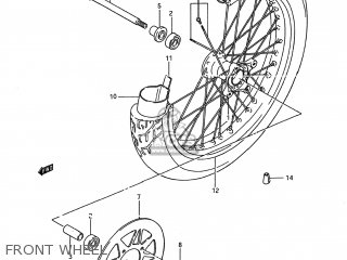 FRONT WHEEL - LS650P SAVAGE 1987 (H) USA (E03)