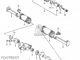 FOOTREST - LS650P SAVAGE 1988 (J) USA (E03)