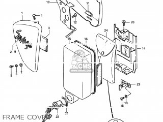 FRAME COVER - LS650P SAVAGE 1988 (J) USA (E03)