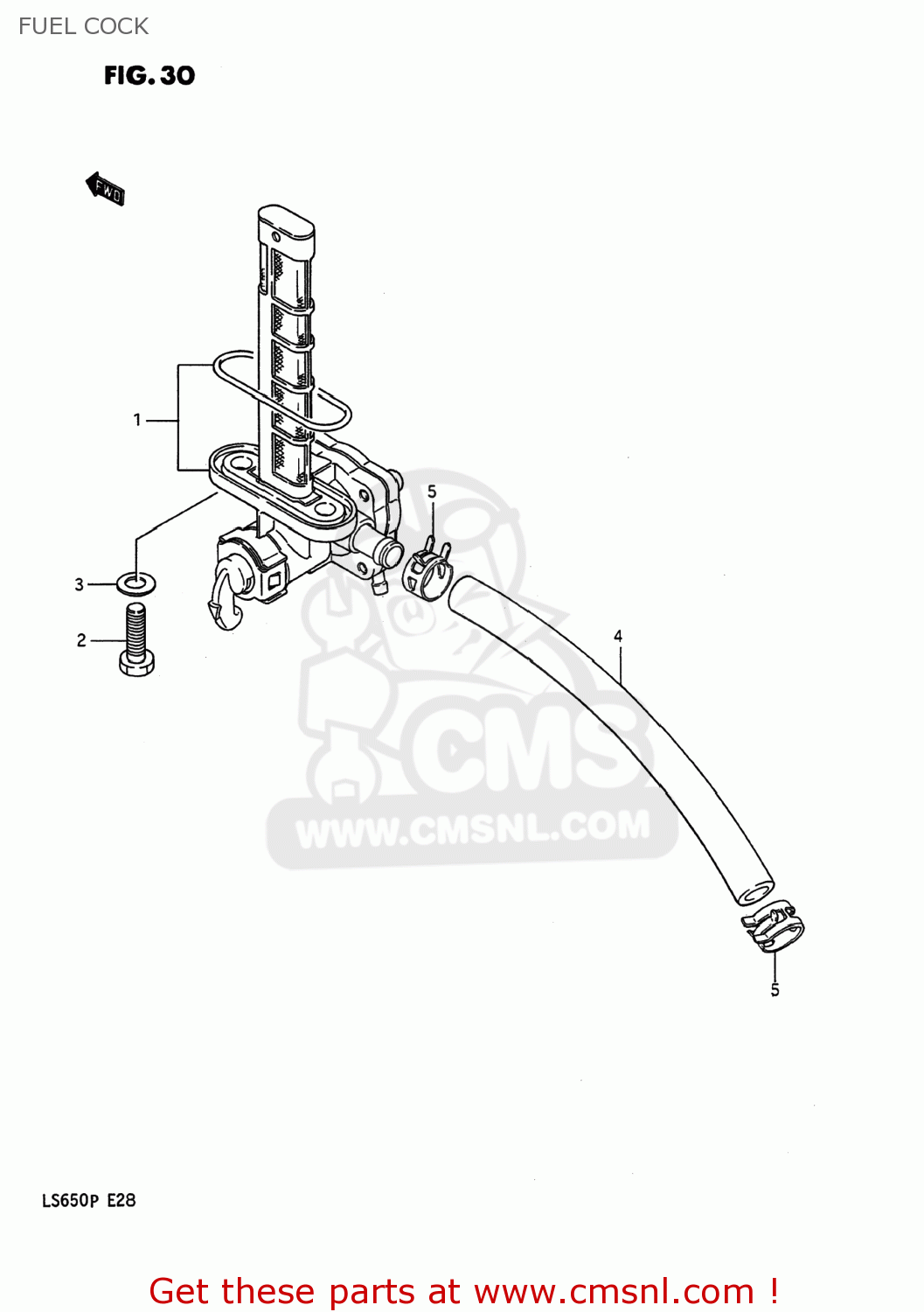 FUEL COCK LS650P SAVAGE 1995 (S) USA (E03)