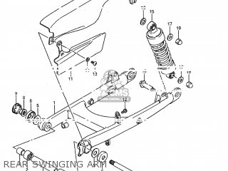 REAR SWINGING ARM - LS650P SAVAGE 1995 (S) USA (E03)