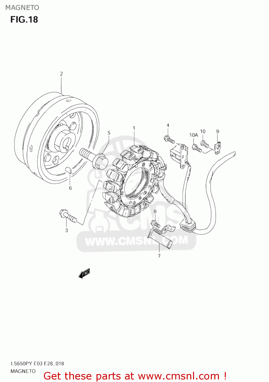 MAGNETO LS650P SAVAGE 1996 (T) USA (E03)