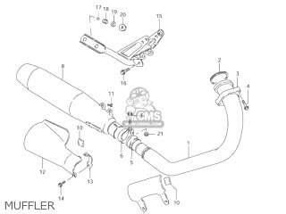 MUFFLER - LS650P SAVAGE 1996 (T) USA (E03)