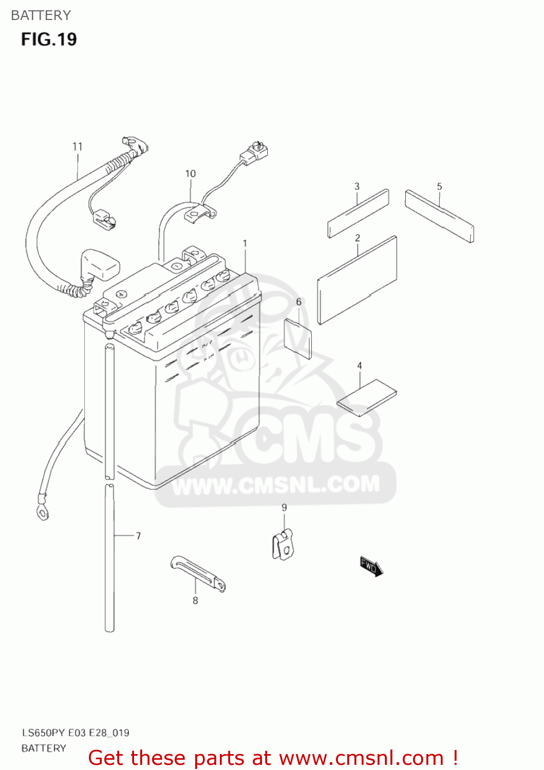 BATTERY LS650P SAVAGE 1997 (V) USA (E03)
