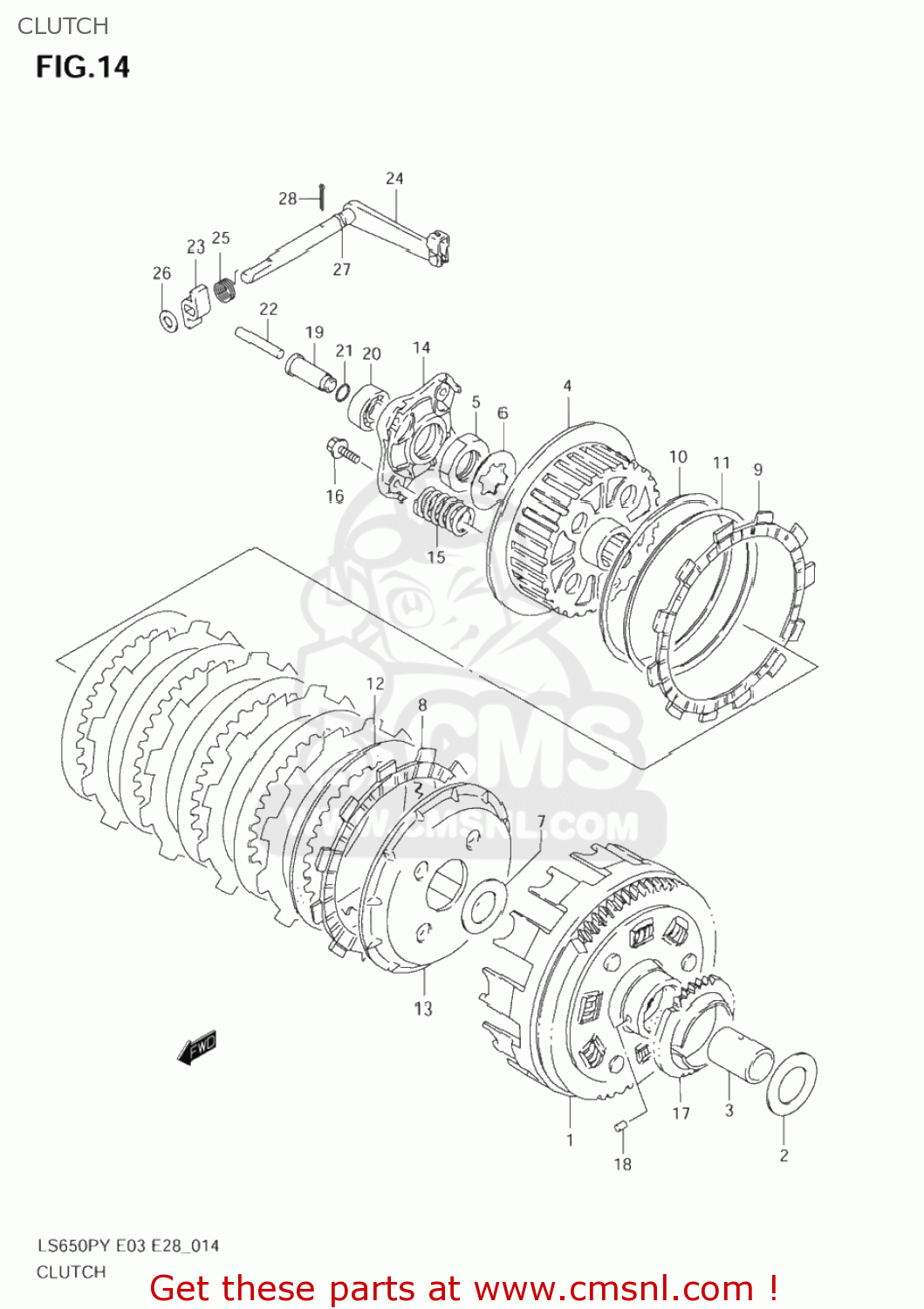 CLUTCH LS650P SAVAGE 1997 (V) USA (E03)