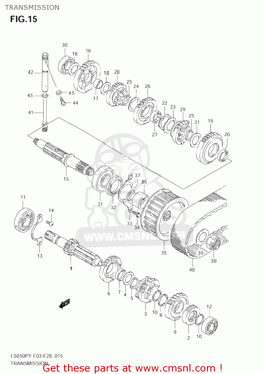 TRANSMISSION LS650P SAVAGE 1997 (V) USA (E03)