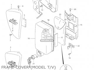 FRAME COVER (MODEL T/V) - LS650P SAVAGE 1997 (V) USA (E03)