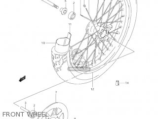 FRONT WHEEL - LS650P SAVAGE 1997 (V) USA (E03)
