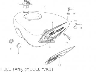 FUEL TANK (MODEL Y/K1) - LS650P SAVAGE 1997 (V) USA (E03)