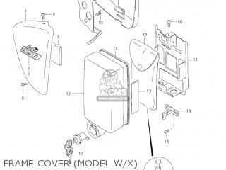 FRAME COVER (MODEL W/X) - LS650P SAVAGE 1998 (W) USA (E03)