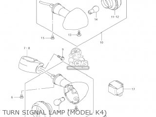 TURN SIGNAL LAMP (MODEL K4) - LS650P SAVAGE 1998 (W) USA (E03)