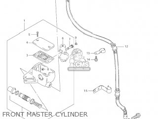 FRONT MASTER CYLINDER - LS650P SAVAGE 1999 (X) USA (E03)