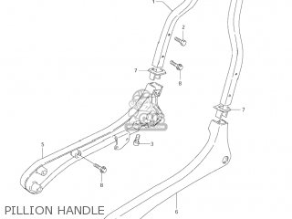 PILLION HANDLE - LS650P SAVAGE 1999 (X) USA (E03)