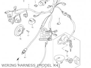 WIRING HARNESS (MODEL K4) - LS650P SAVAGE 1999 (X) USA (E03)