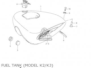 FUEL TANK (MODEL K2/K3) - LS650P SAVAGE 2000 (Y) USA (E03)