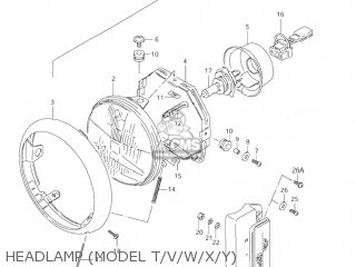 HEADLAMP (MODEL T/V/W/X/Y) - LS650P SAVAGE 2000 (Y) USA (E03)