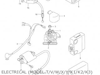 ELECTRICAL (MODEL T/V/W/X/Y/K1/K2/K3) - LS650P SAVAGE 2001 (L1) USA (E03)