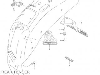 REAR FENDER - LS650P SAVAGE 2001 (L1) USA (E03)