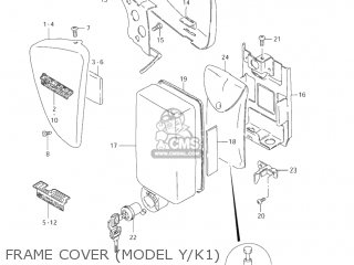 FRAME COVER (MODEL Y/K1) - LS650P SAVAGE 2002 (L2) USA (E03)