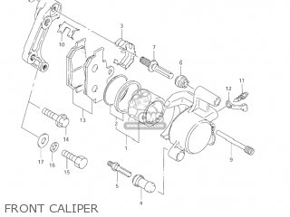 FRONT CALIPER - LS650P SAVAGE 2002 (L2) USA (E03)