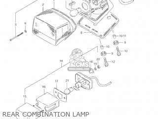 REAR COMBINATION LAMP - LS650P SAVAGE 2002 (L2) USA (E03)