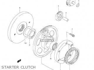 STARTER CLUTCH - LS650P SAVAGE 2002 (L2) USA (E03)