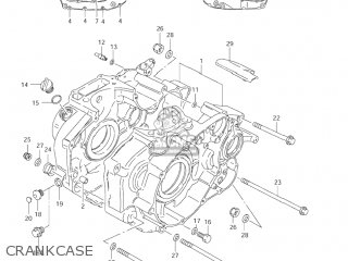 CRANKCASE - LS650P SAVAGE 2004 (L4) USA (E03)