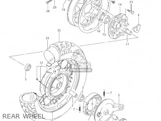 REAR WHEEL - LS650P SAVAGE 2004 (L4) USA (E03)