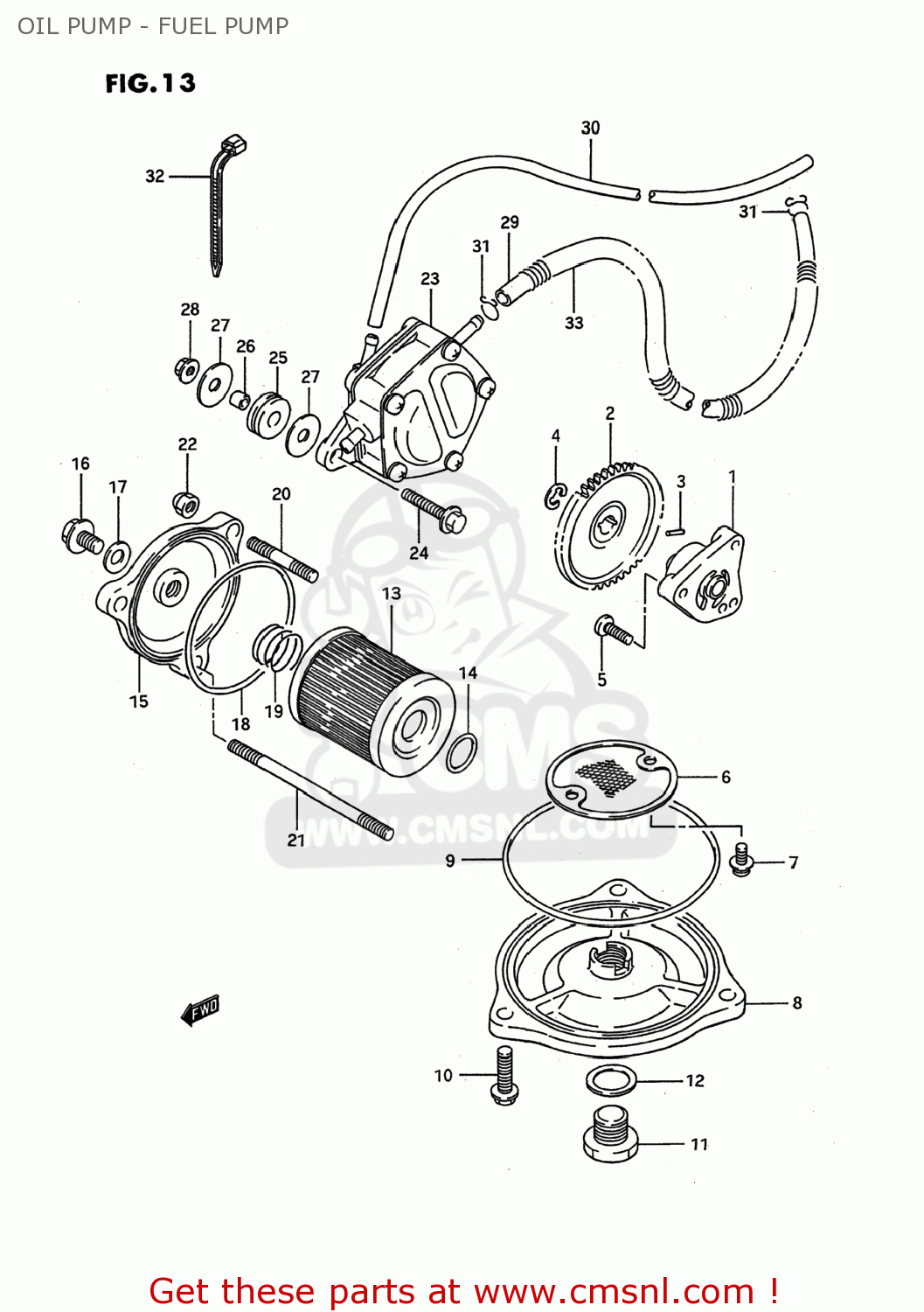 Engine Oil Filter - 1994 Suzuki LT-F250 QuadRunner | O'Reilly Auto Parts