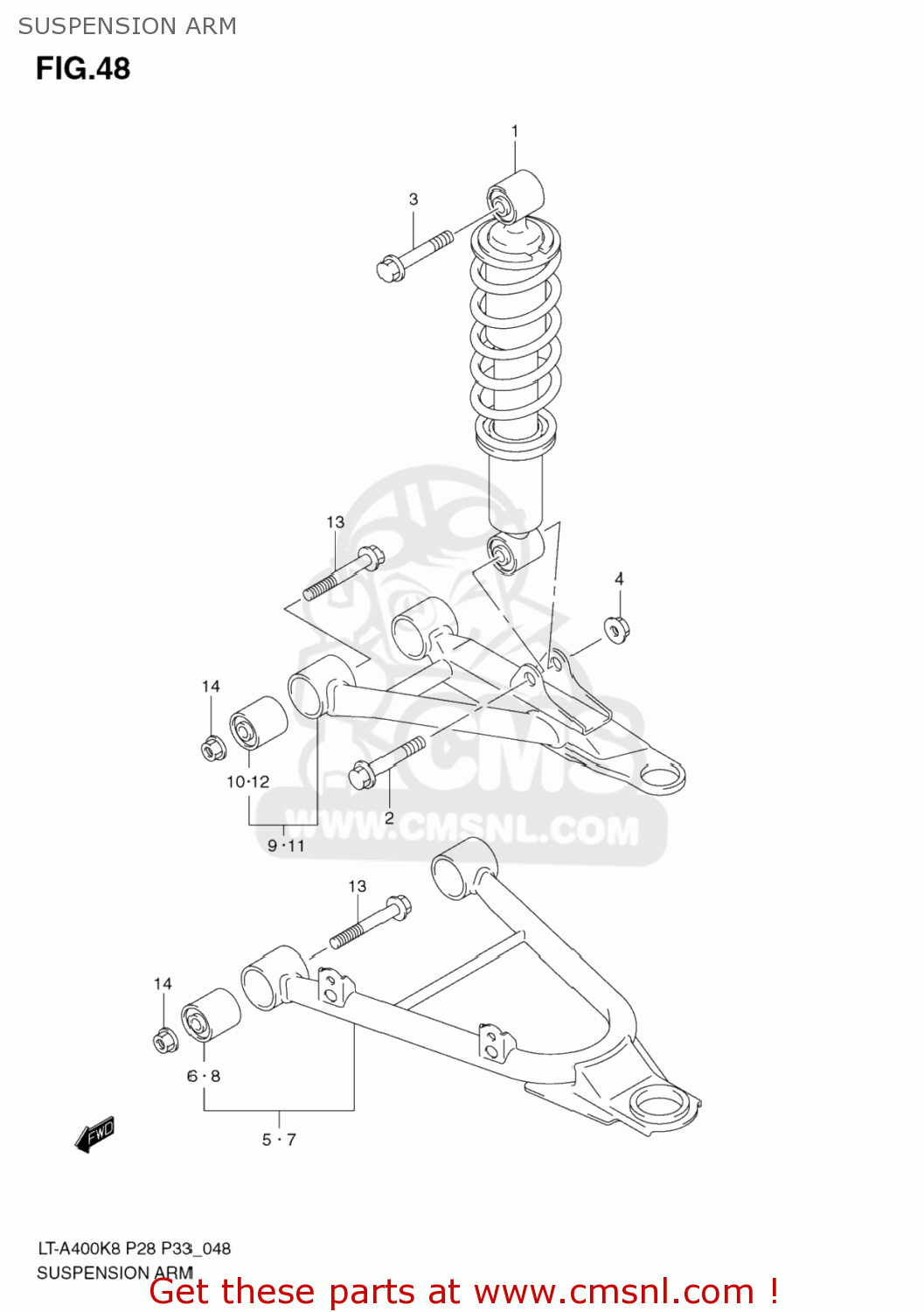 Suzuki LTA400 KING QUAD 2008 (K8) USA (E03) KINGQUAD KINGQUAD