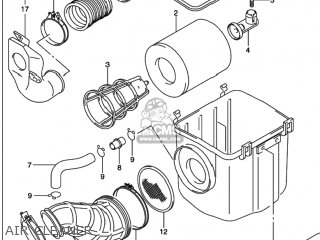 AIR CLEANER - LT-A400F EIGER AUTO 4WD 2002 (K2) USA (E03) LTA400F LT A400F