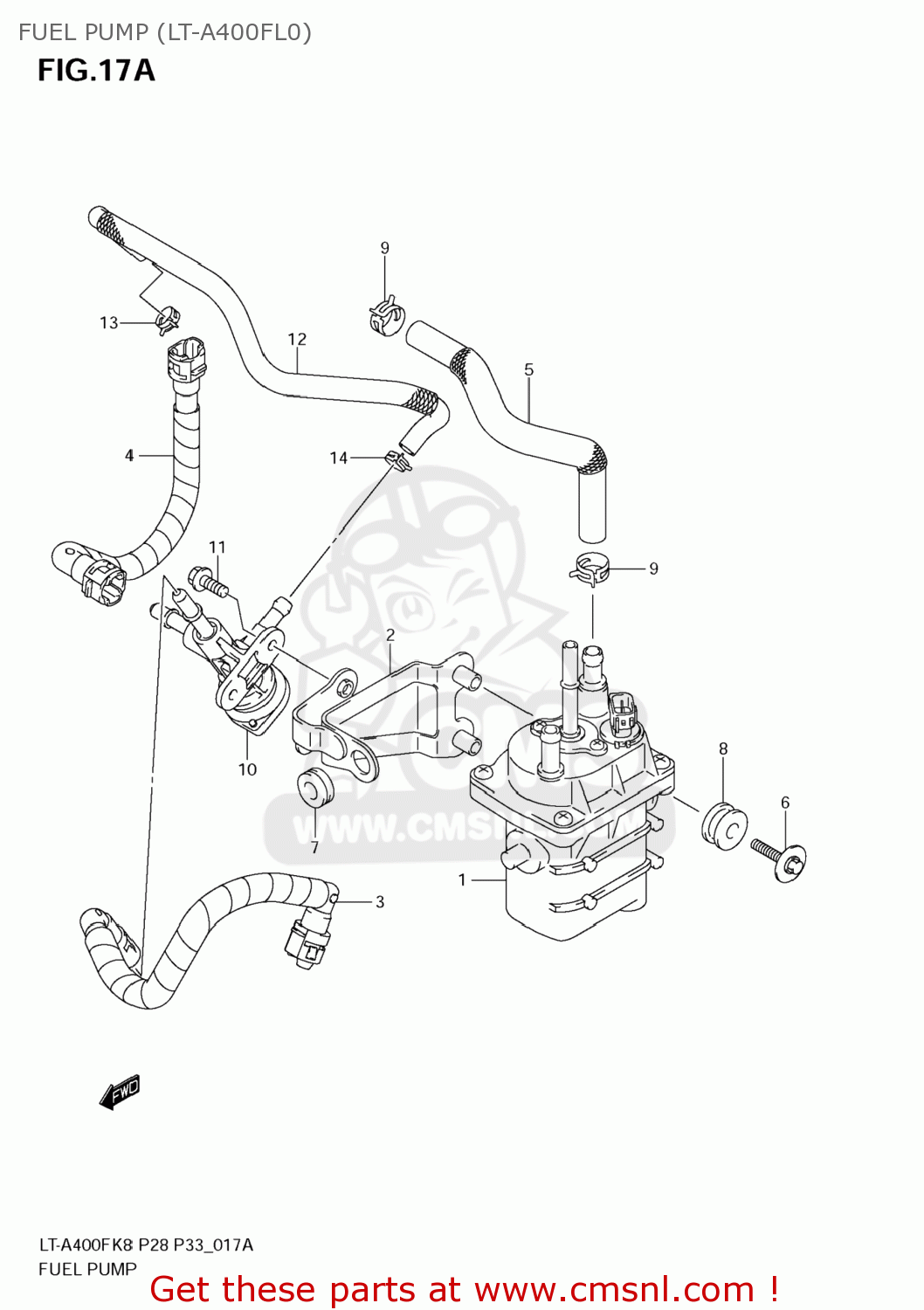 Suzuki LTA400F KING QUAD 2009 (K9) USA (E03) KINGQUAD KINGQUAD FUEL