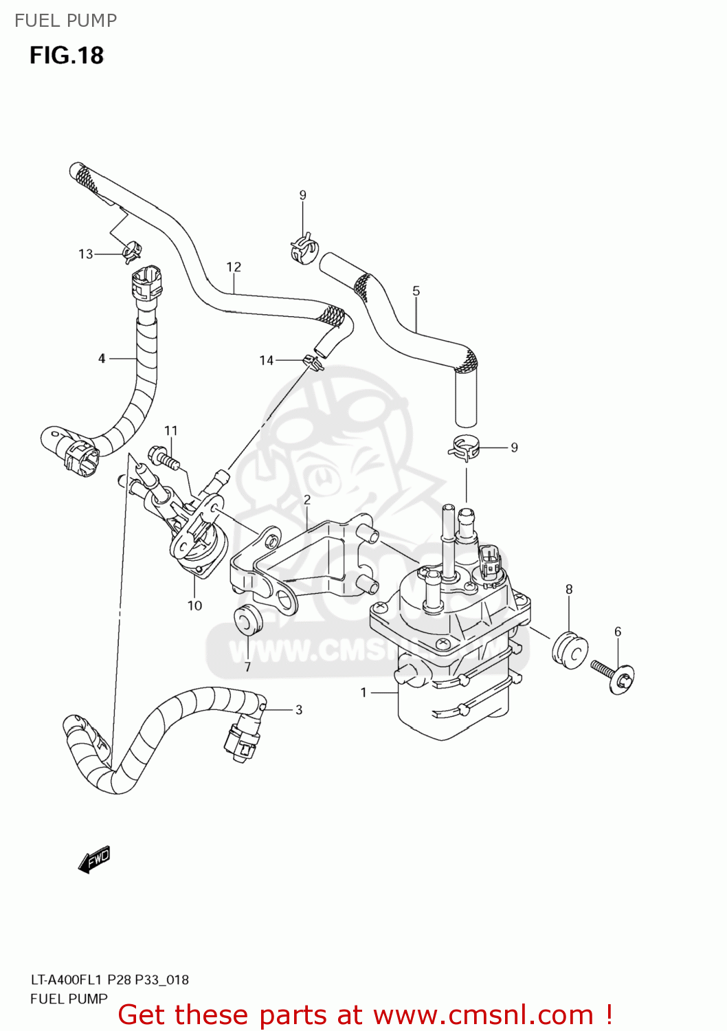 Suzuki LTA400F KING QUAD 2011 (L1) USA (E03) KINGQUAD KINGQUAD FUEL