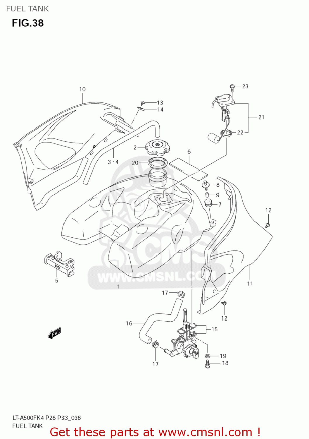 Plastic Gas Tank Repair Kit Outboard Gas Tank Fuel Valve Petcock For Suzuki Vinson 500 LTA500 LTF500 2002-2007 - Gas Tank Switch Suzuki Vinson 500 Fuel Shut Off Valve Replacement Metal Fuel Tank - Foto 5