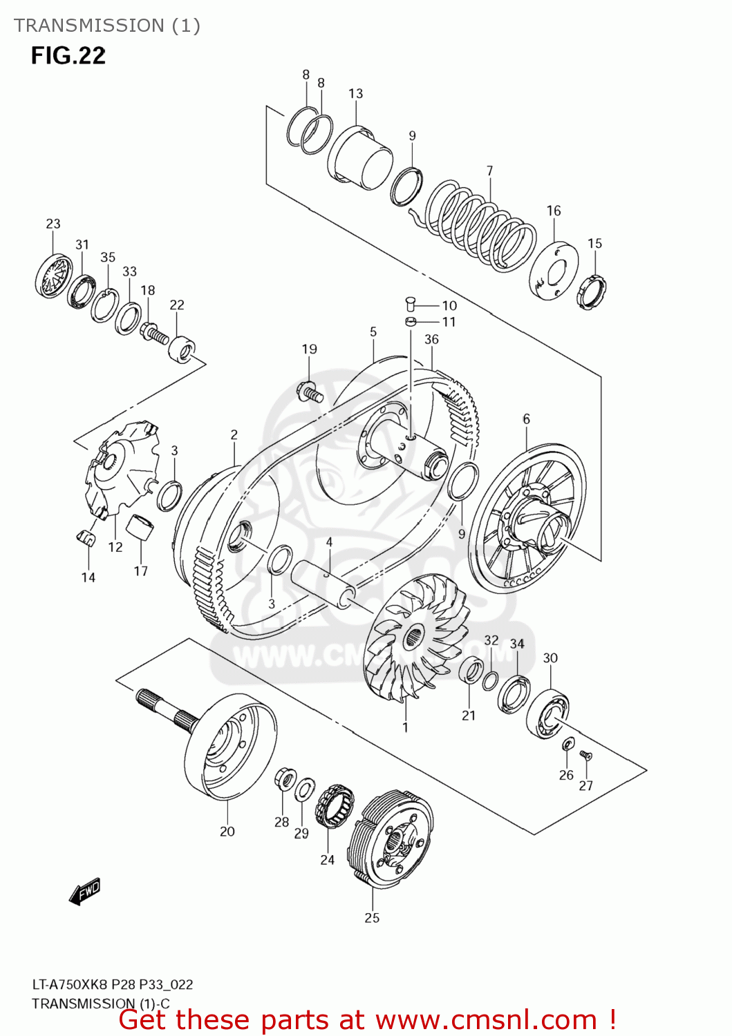 Suzuki LTA700X KING QUAD 2008 (K8) USA (E03) KINGQUAD KINGQUAD