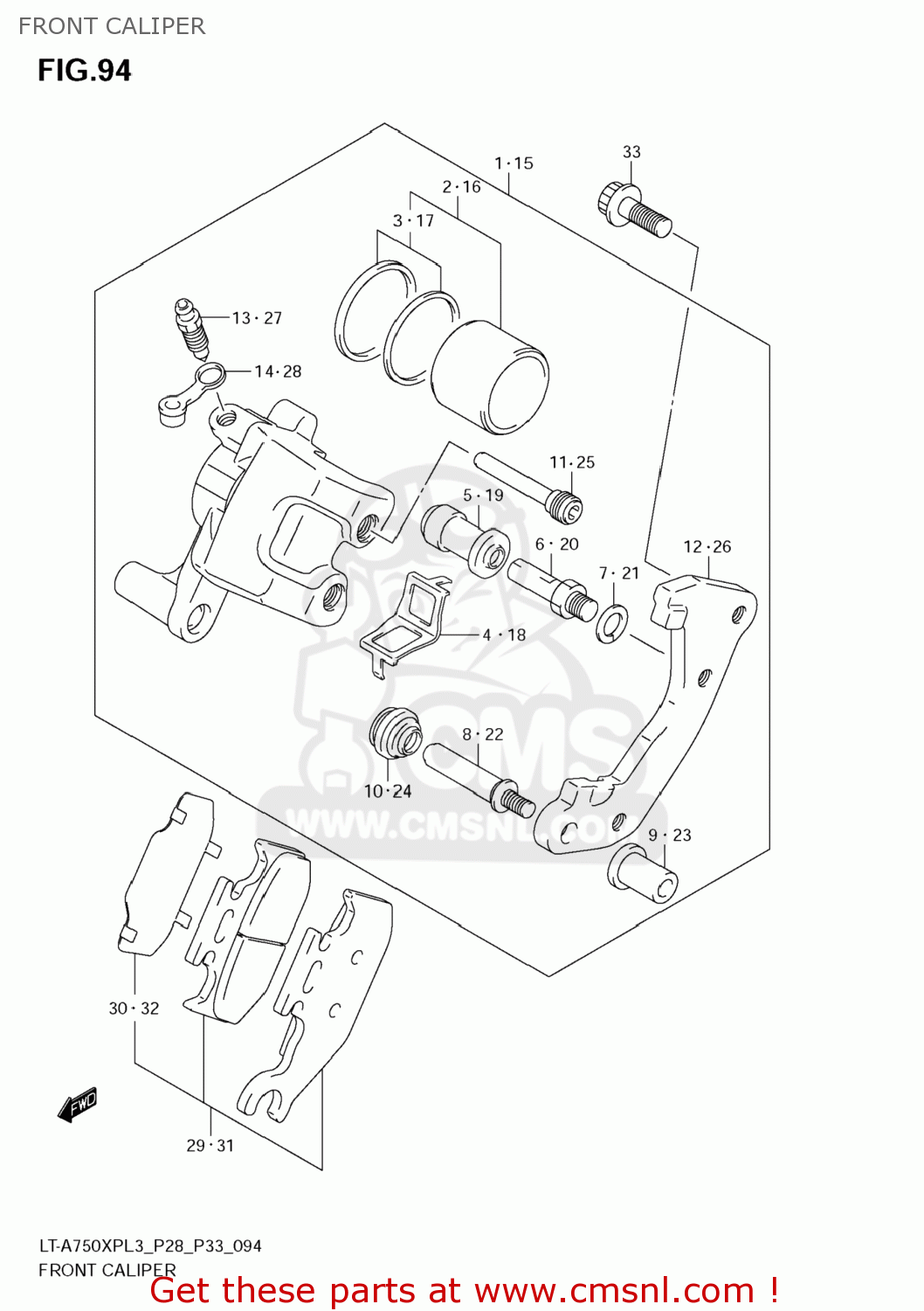Suzuki LTA700XP KING QUAD 2013 (L3) USA (E03) KINGQUAD KINGQUAD FRONT