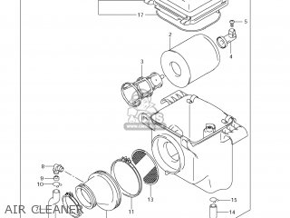 AIR CLEANER - LT-F250 OZARK 2008 (K8) USA (E03) LTF250 LT F250
