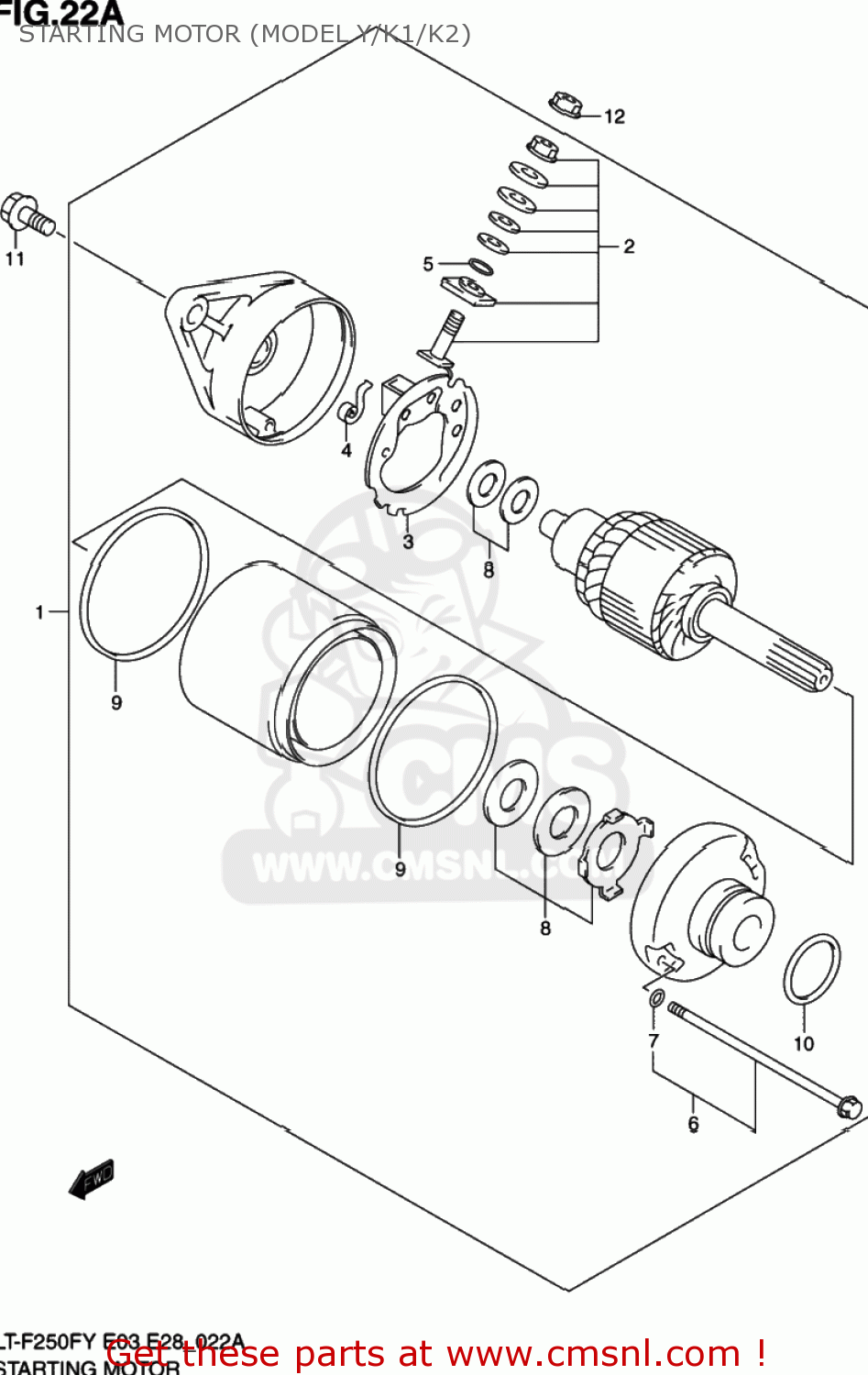 AUTOKAY Gas Tank Fuel Petcock Shut Off Valve For Suzuki LT-F250 Quad Runner And LT-F300 King Quad
