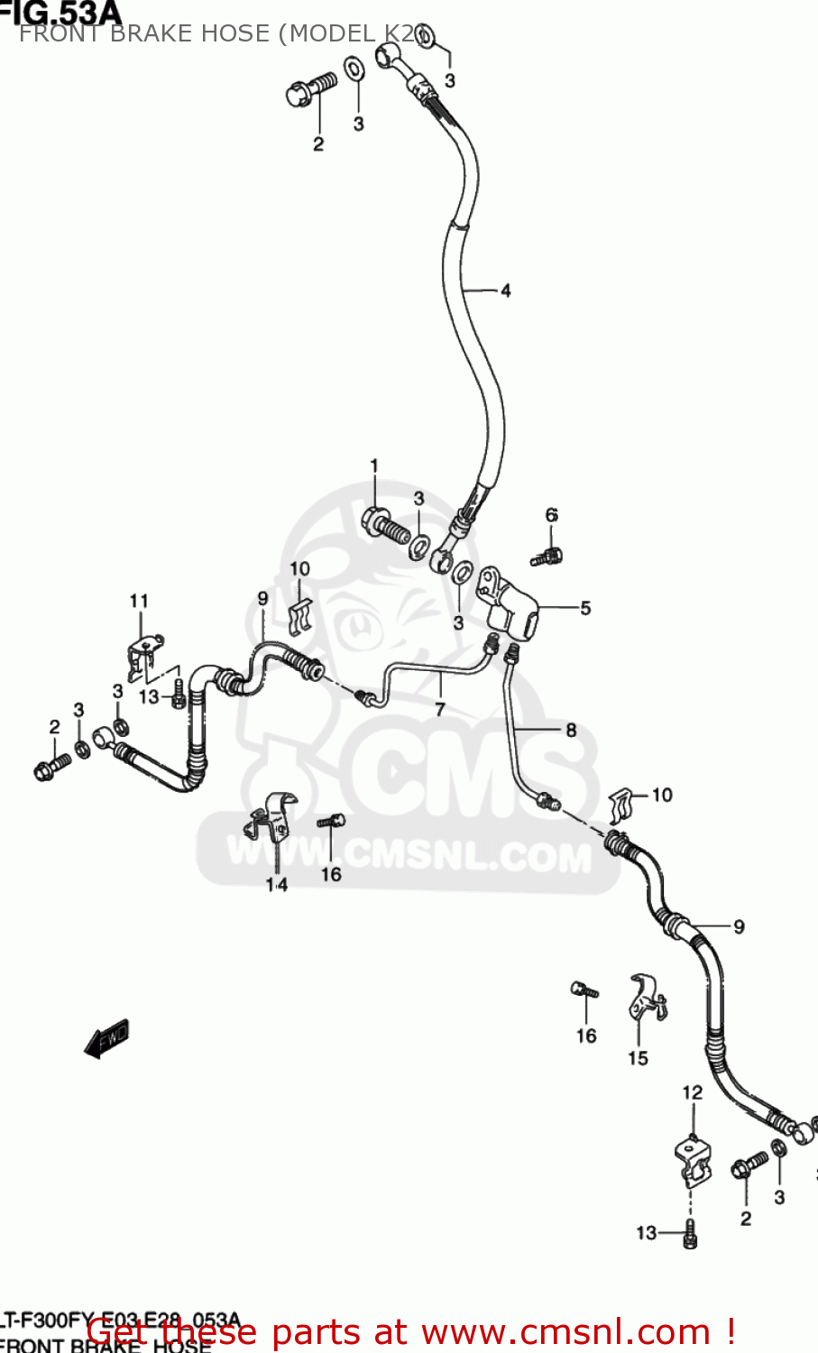 Suzuki LTF300F KING QUAD 2WD 2002 (K2) USA (E03) KINGQUAD KINGQUAD