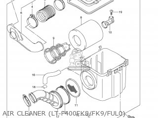 AIR CLEANER (LT-F400FK8/FK9/FUL0) - LT-F400F KING QUAD 2010 (L0) USA (E03) KINGQUAD KING-QUAD