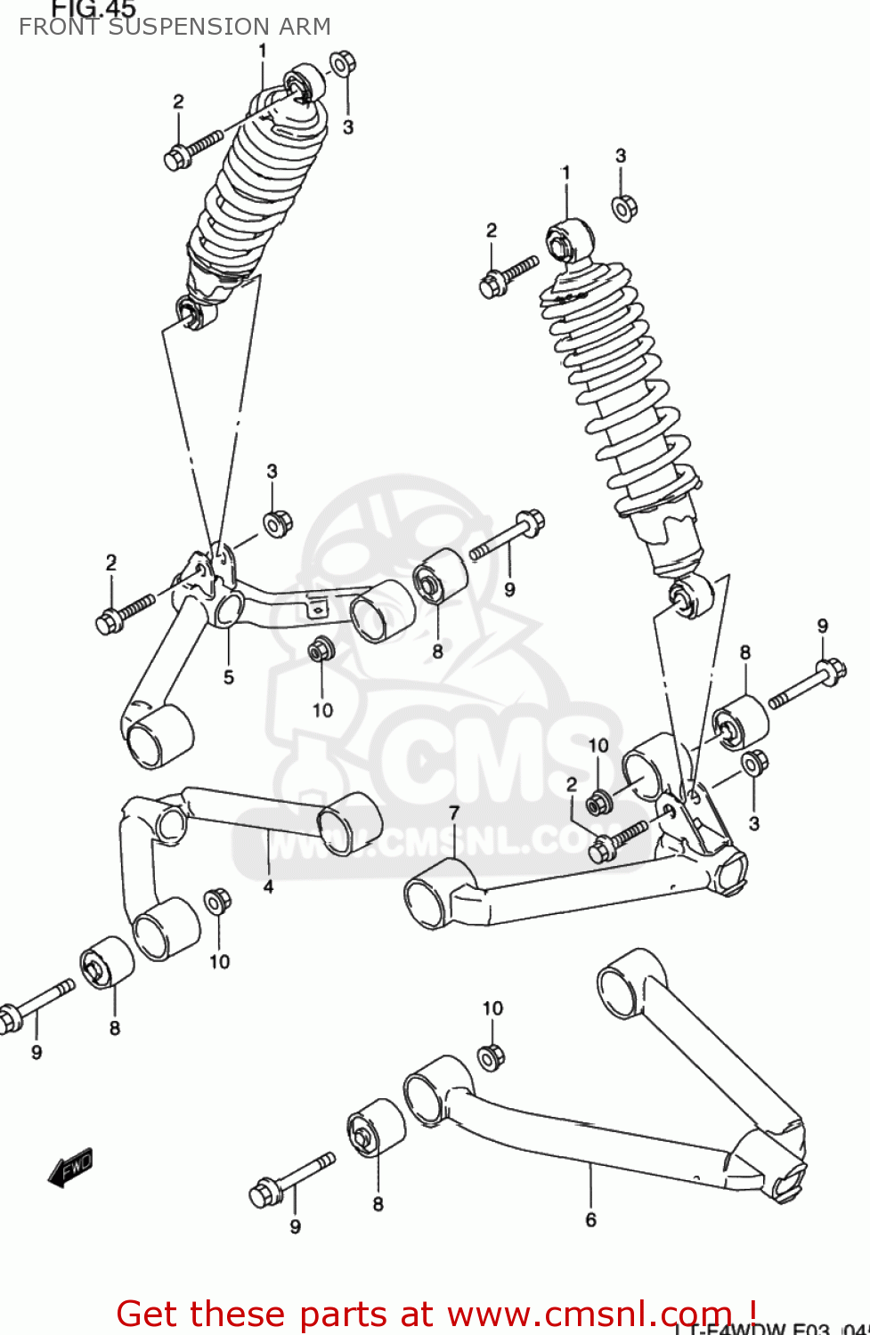 Suzuki LTF4WD QUAD RUNNER 1997 (V) USA (E03) QUADRUNNER QUADRUNNER